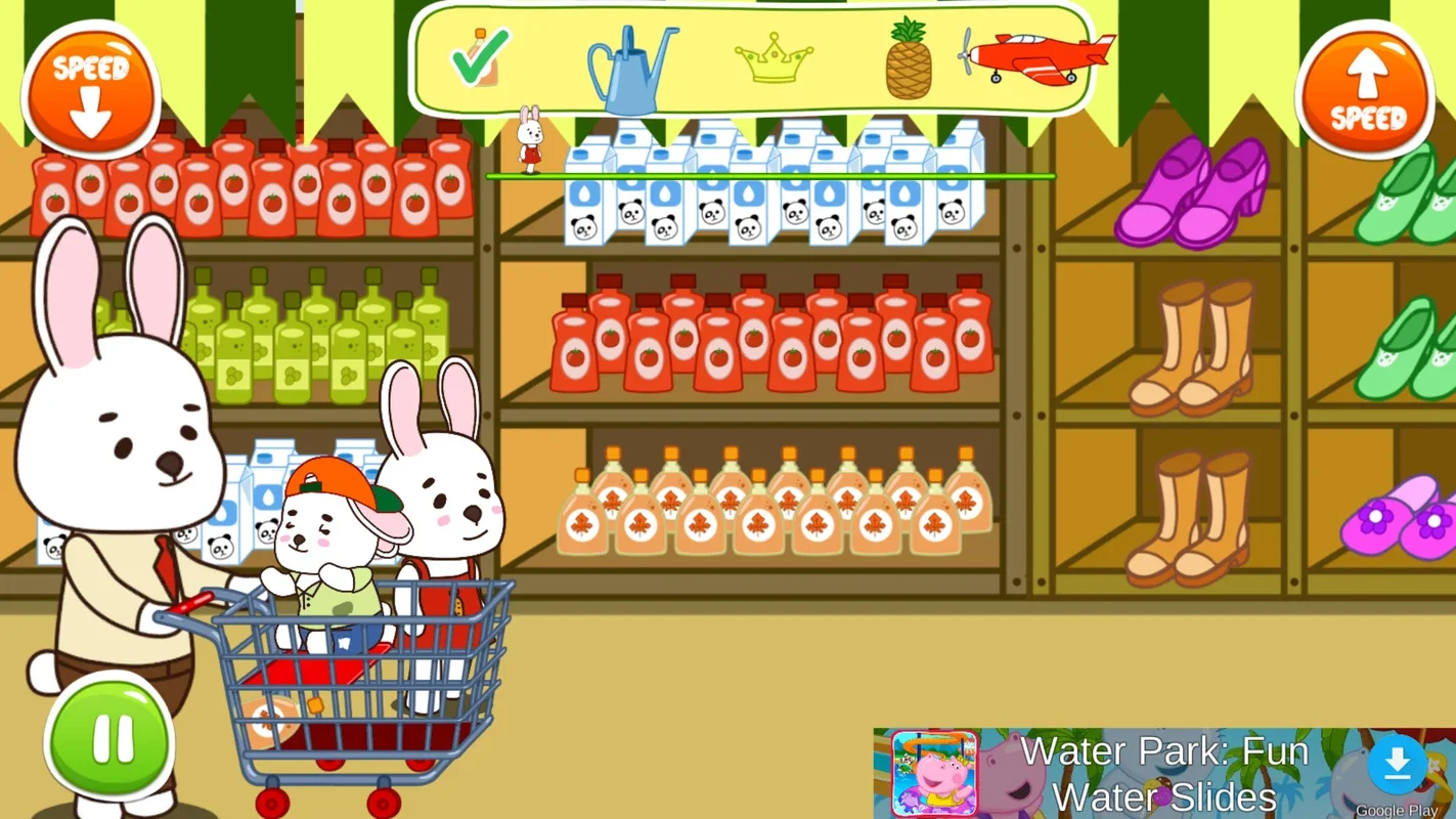 Anime Bunny: Kids supermarket for Android - Engaging Fun