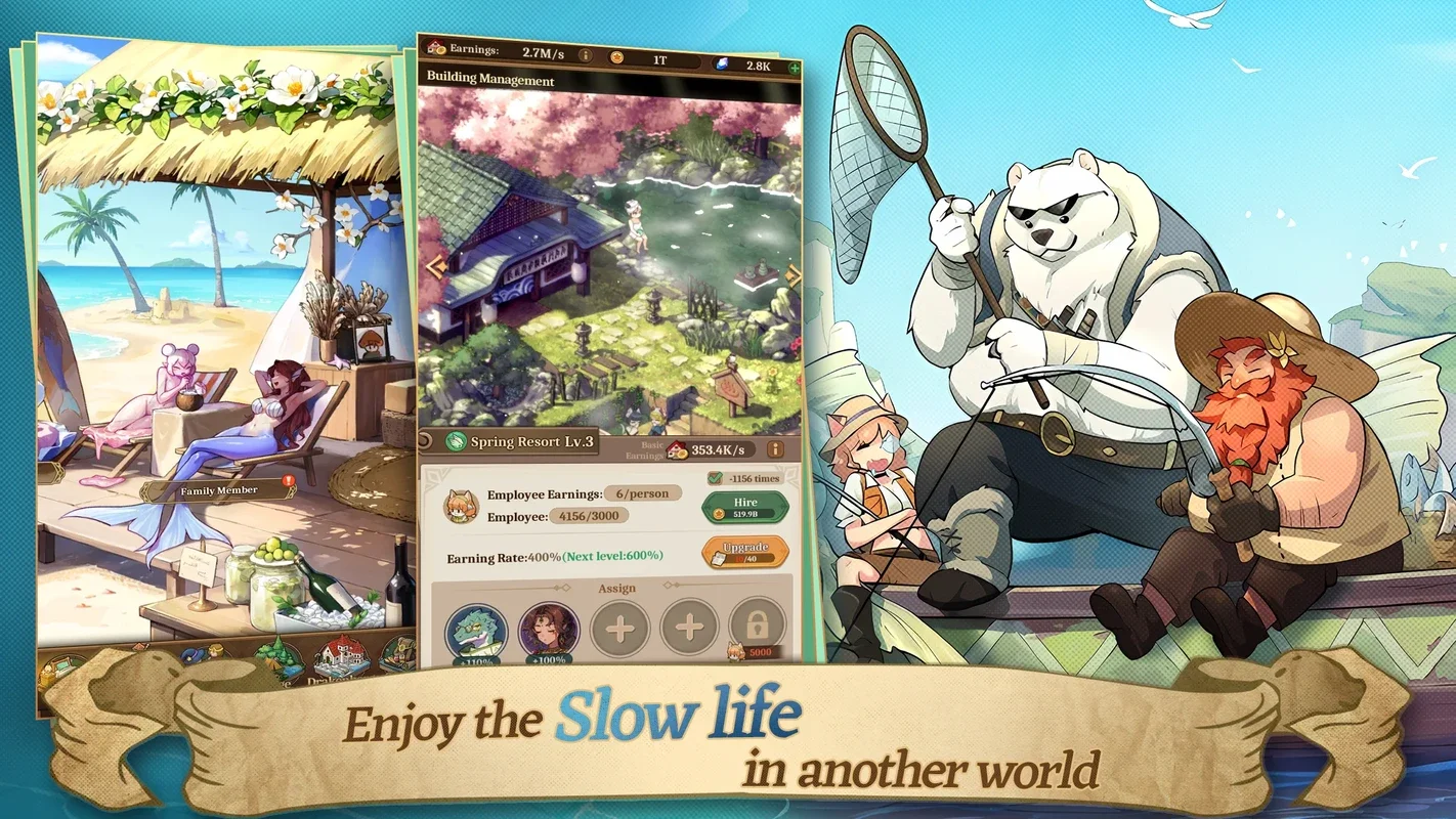 Isekai: Slow Life for Android - Build a Magical Town