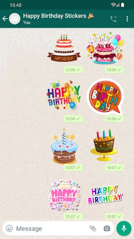 Stickers Happy Birthday for Android - Send Vivid Birthday Greetings