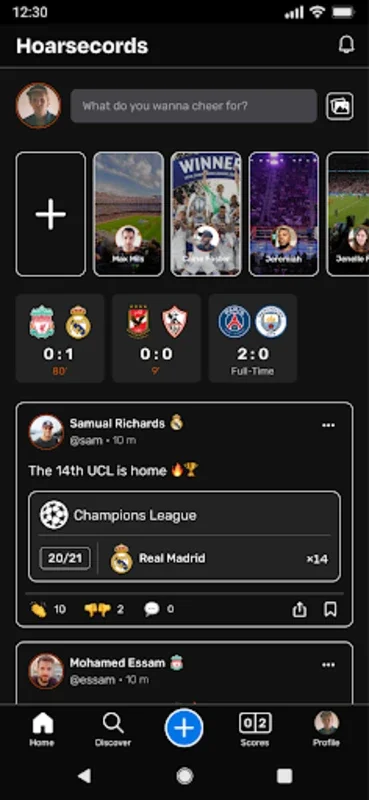 Hoarsecords for Android - A Complete Sports Fan Experience