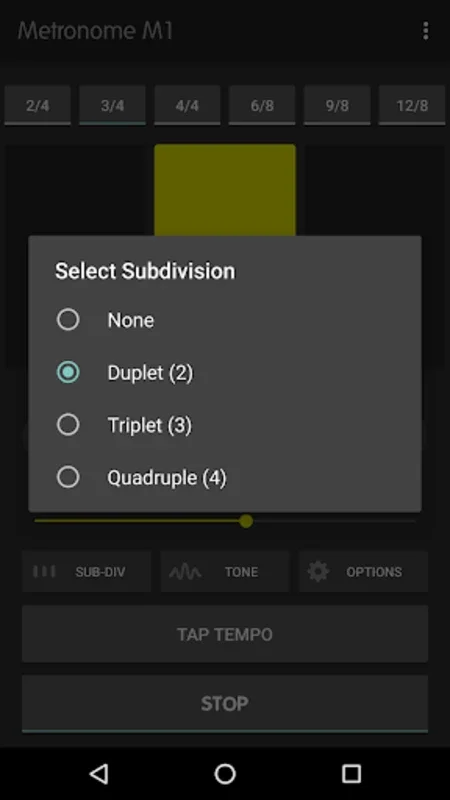 Metronome M1 for Android: Accurate and Versatile