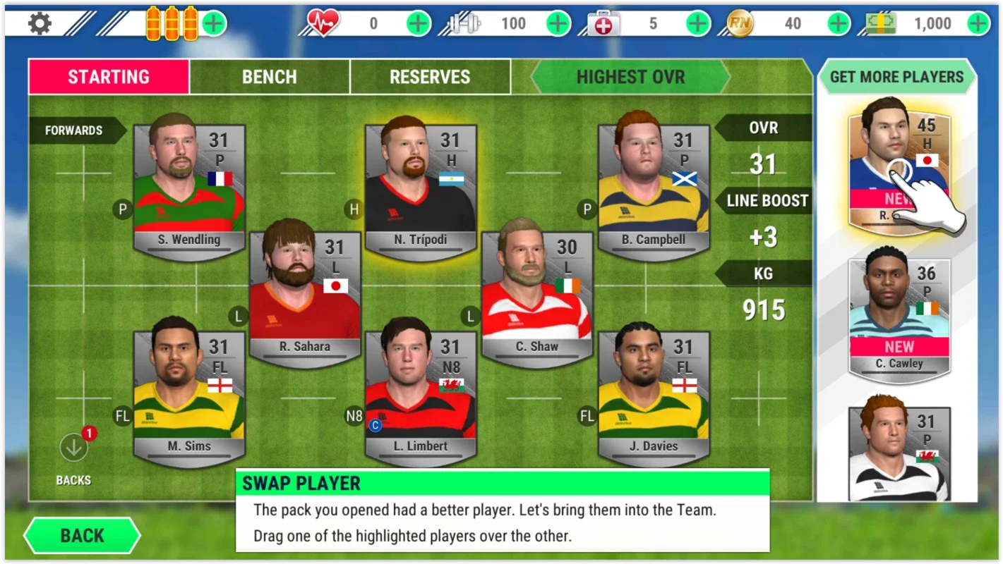 Rugby Nations 22 for Android - Epic Rugby Tournaments