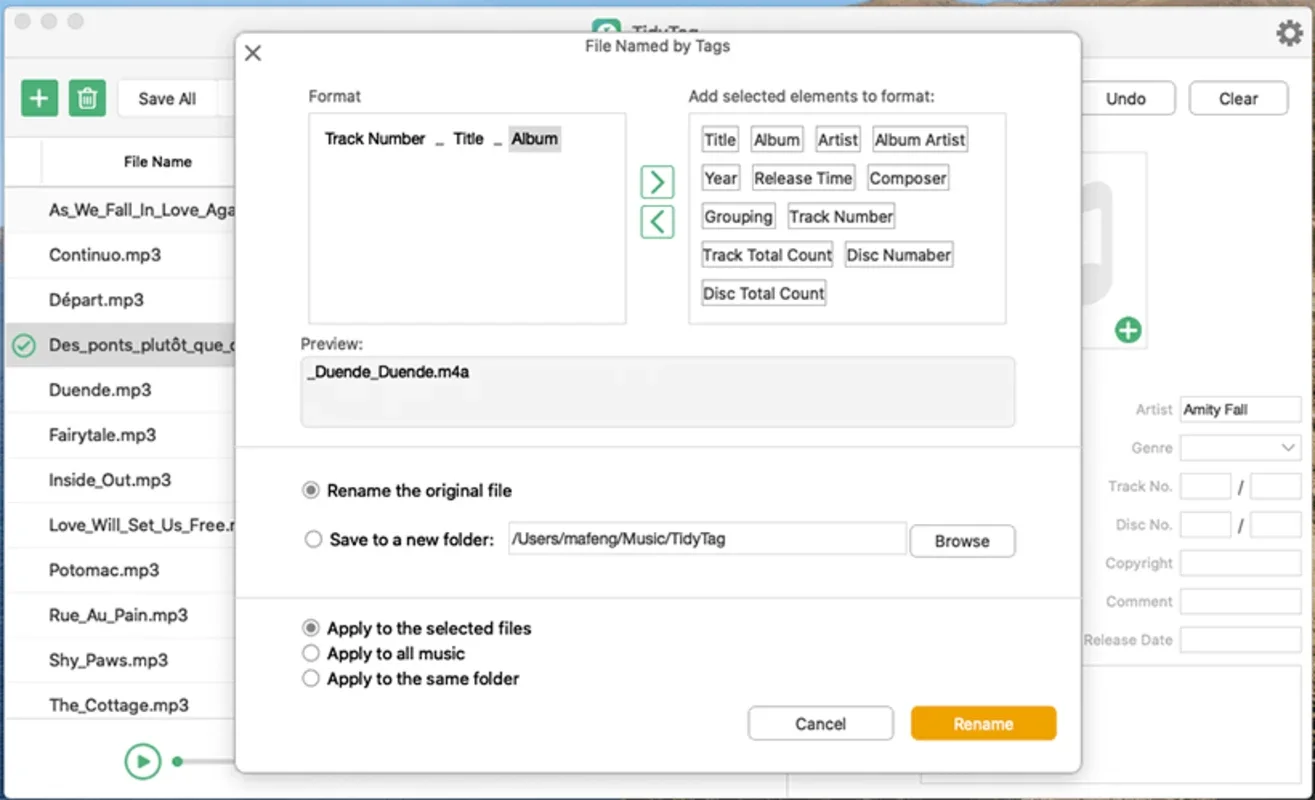 TidyTag Music Tag Editor for Mac: Organize Your Music