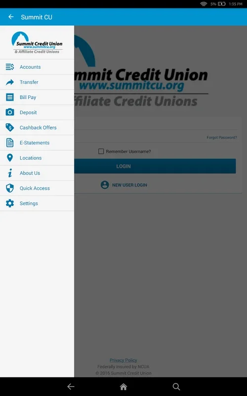 Summit CU for Android - Secure Finance Management