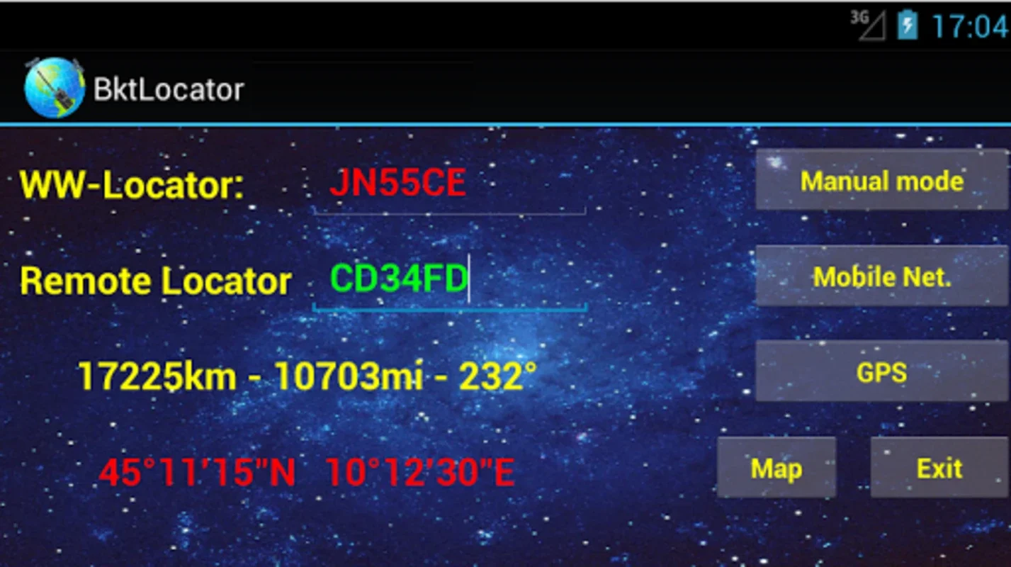 BktLocator for Android - WWL-based Radio Station Location Tool