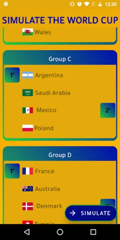 simulate the world cup for Android - Predict Soccer World Cup Outcomes