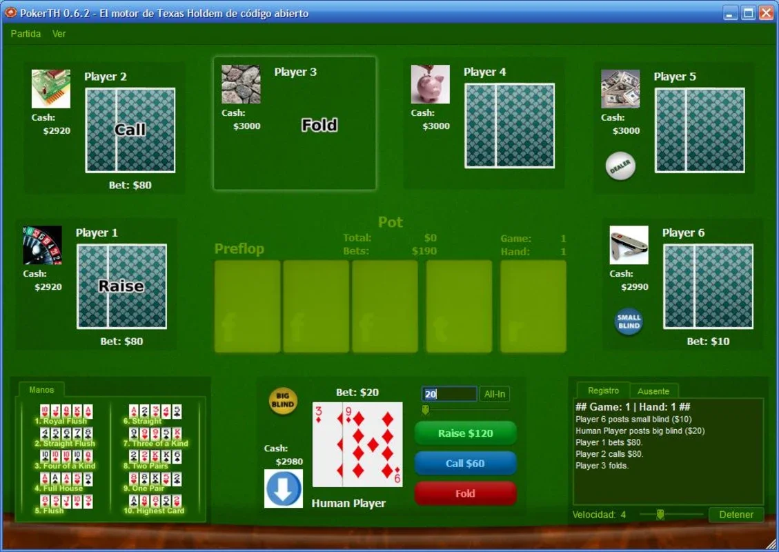 PokerTH for Windows - Enjoy Texas Holdem Anytime