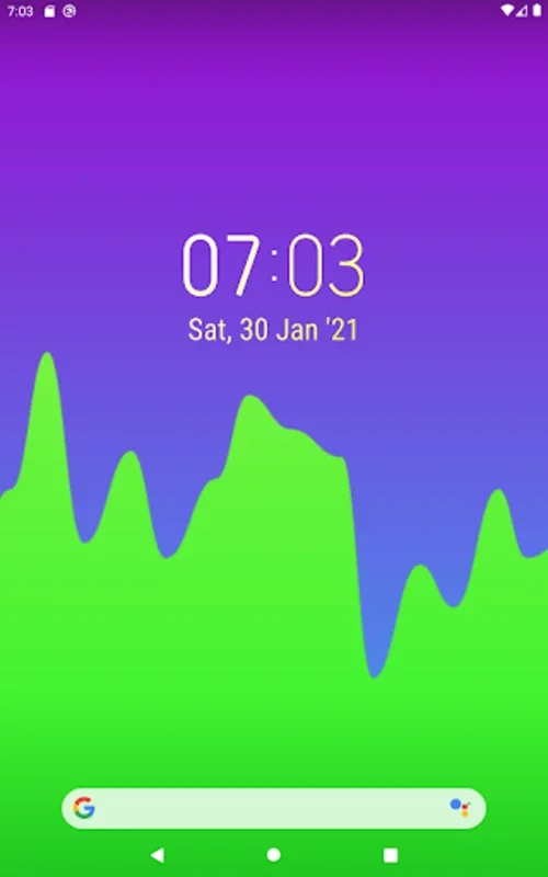 Simple Gradient Clock Widget for Android: Personalize Your Home Screen