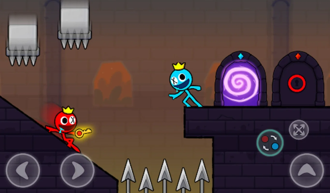 Red and Blue Stickman 2 for Android - No Downloading Required