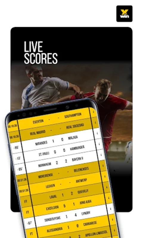 xWin for Android - Win Prizes with Sports Predictions