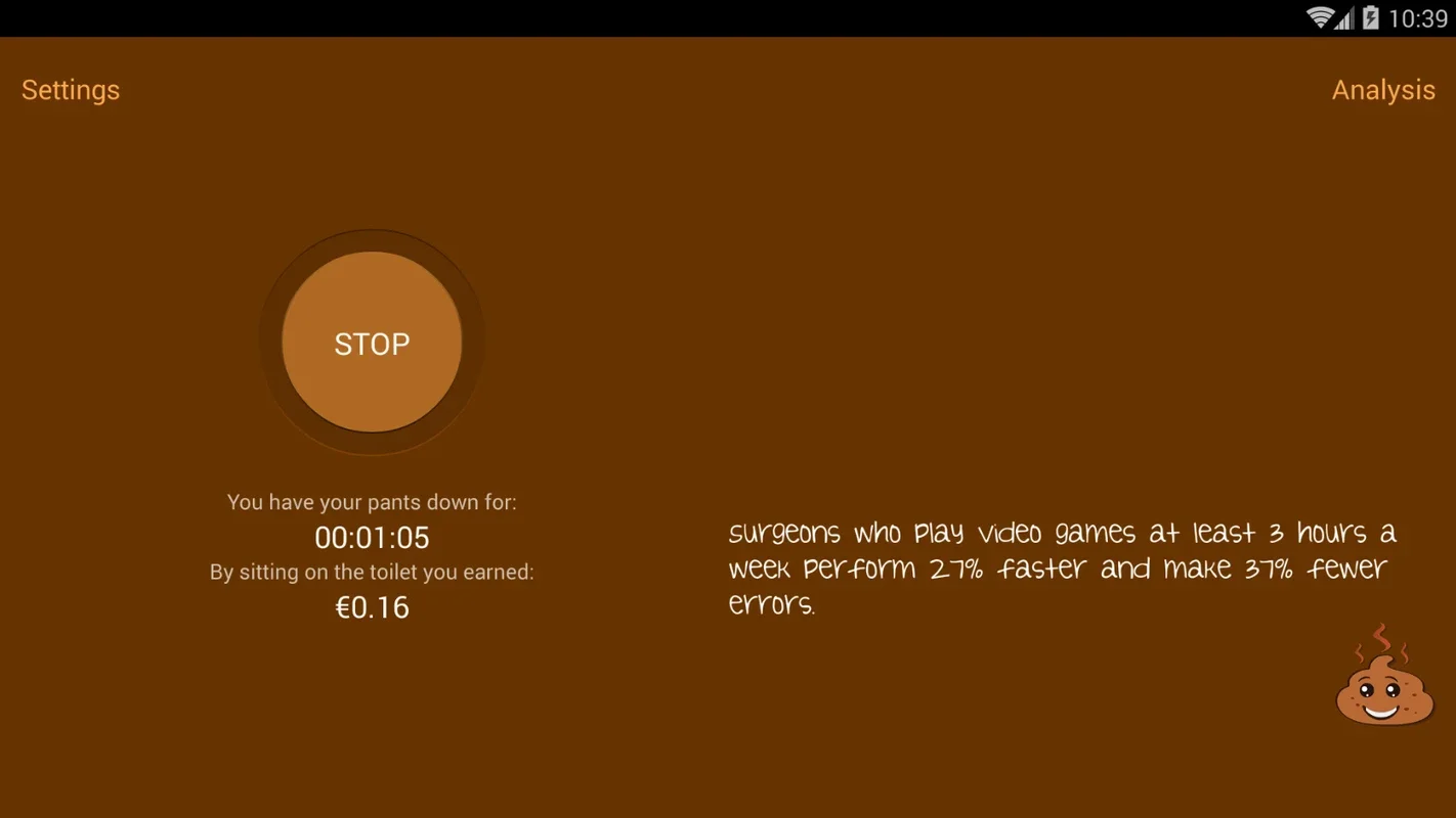 Poop Money for Android - Track Your Bathroom Earnings