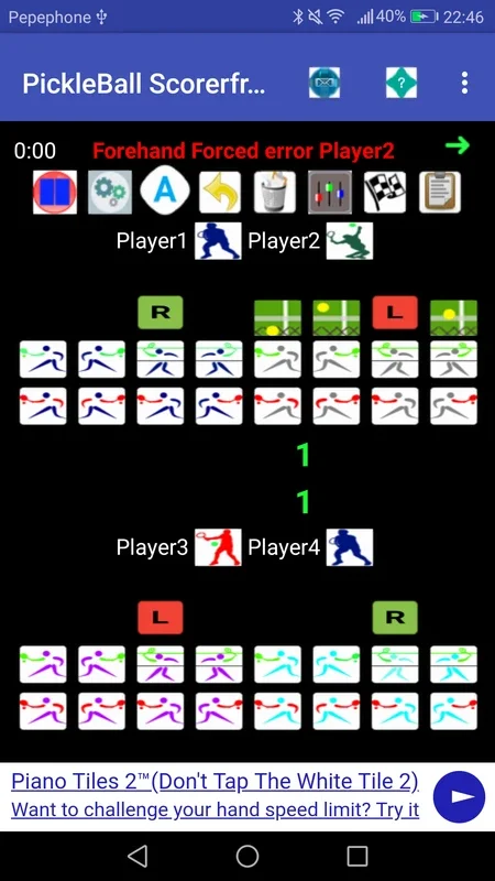 PickleBall Scorer plus online Radio, play music/vi for Android: Ideal for Scorekeeping