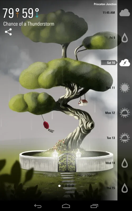 Weatherwise for Android: Artistic Weather Forecasts