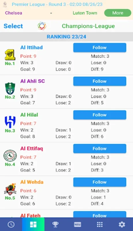 Saudi Pro Matches for Android - Stay Updated on the League