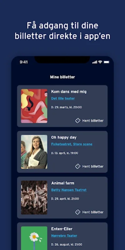 Teaterbilletter for Android: Simplify Theater Ticketing