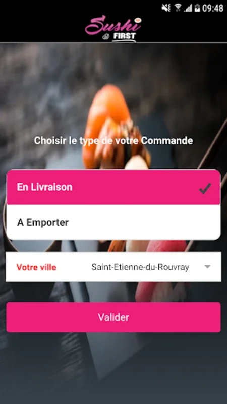 Sushi First Sotteville-les-Rouen for Android: Fresh Sushi Delivery