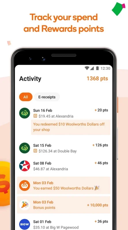 Woolworths Rewards for Android: Earn Points on Purchases