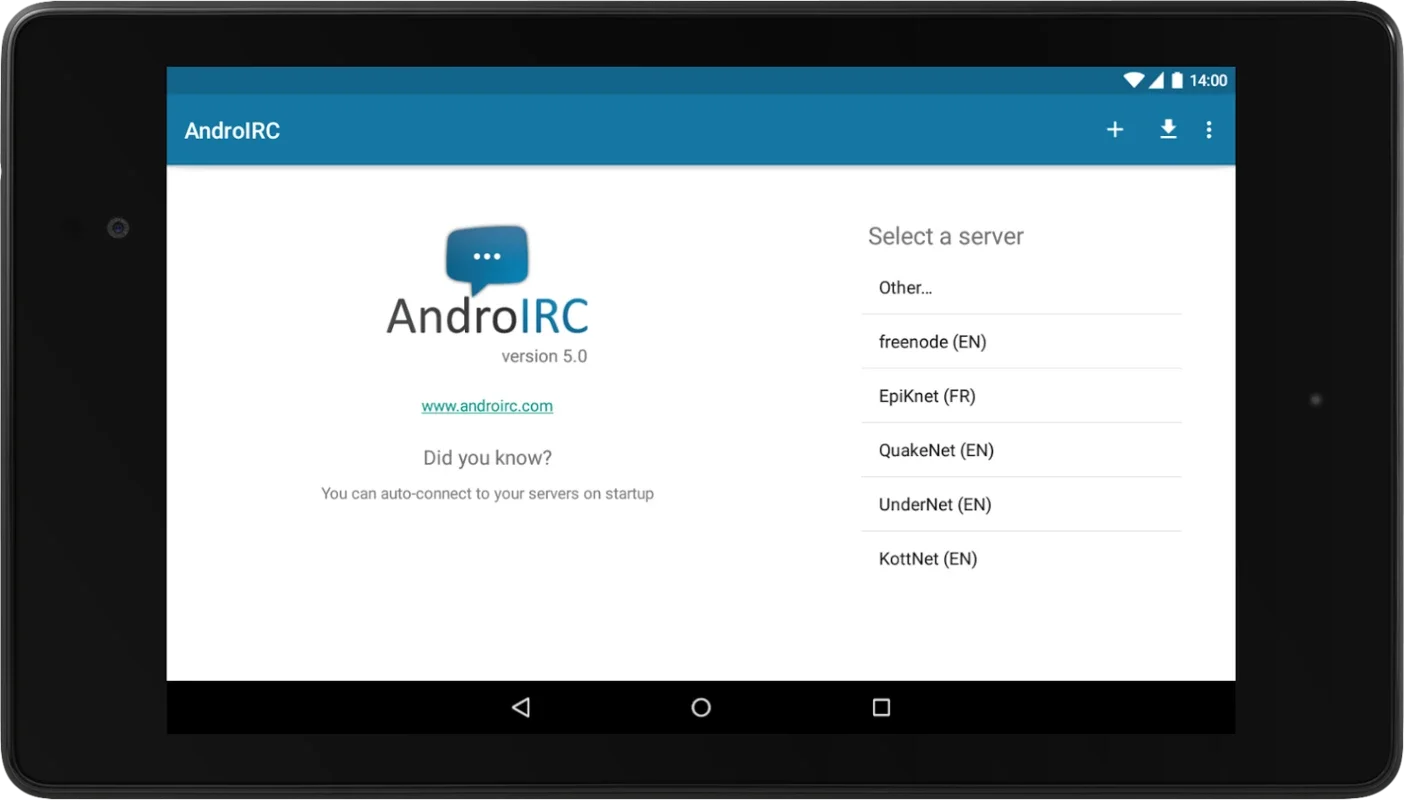 AndroIRC for Android - Connect Seamlessly with IRC