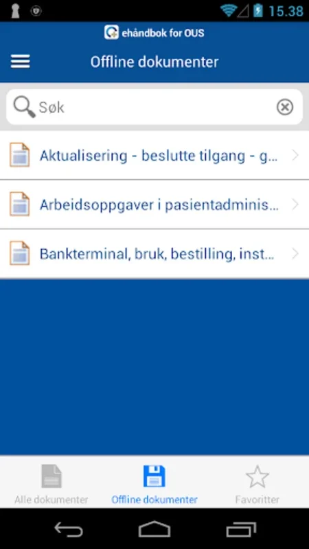 eHåndbok for Android: Centralizing Healthcare Info