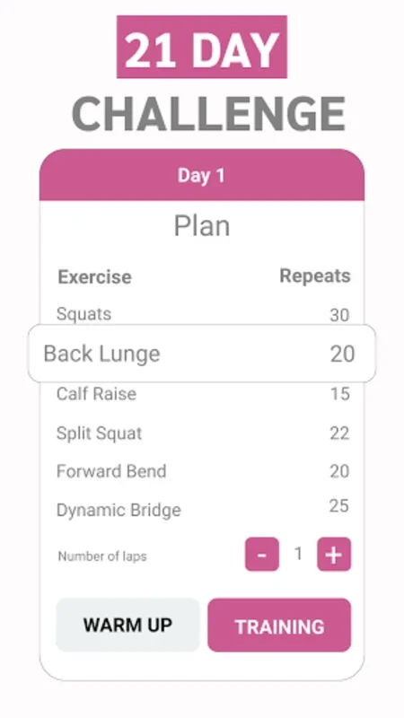 Buttocks and Legs In 21 Days for Android - Tone Your Lower Body