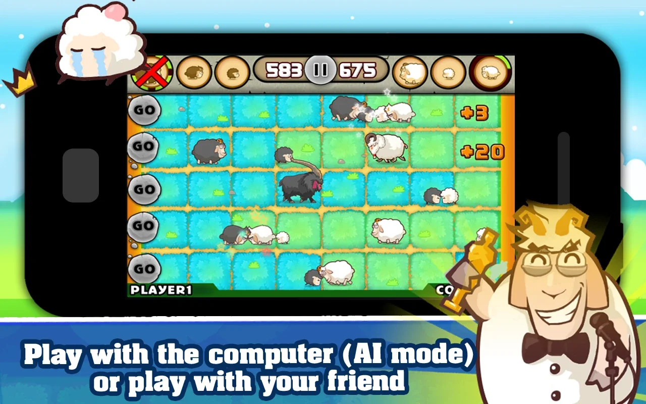 Bump Sheep for Android - Strategic Sheep Herding Game