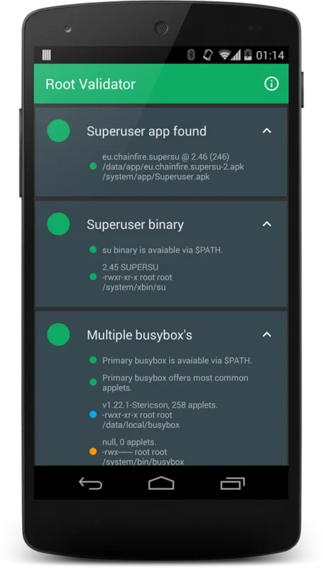 Root Validator: Check Android Root Access Status