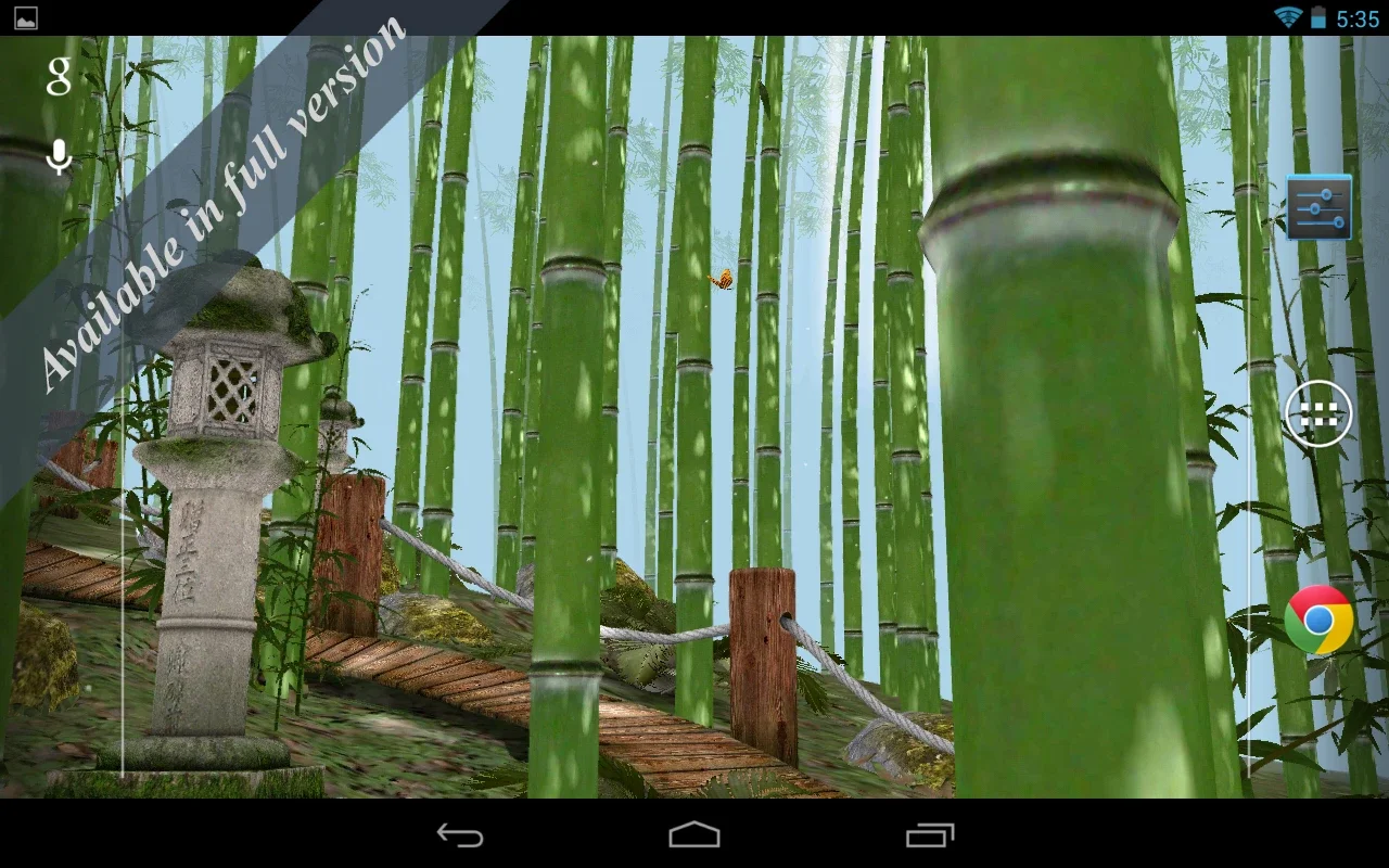 Bamboo Forest 3D Free for Android - Immersive Live Wallpaper