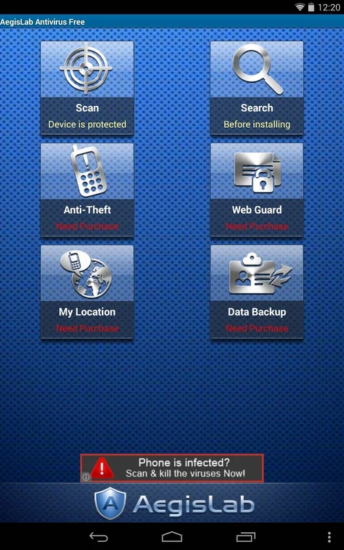 AegisLab Antivirus Free for Android - Robust Security