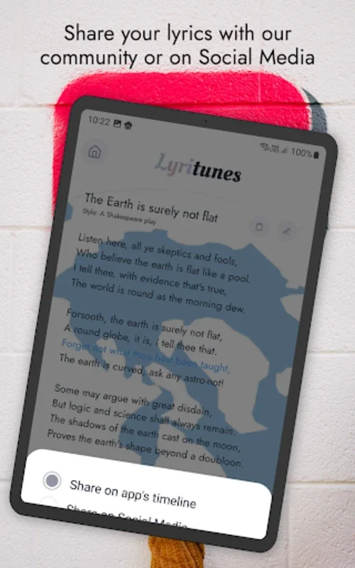 LyriTunes - Lyrics Generator for Android: Unleash Your Creativity