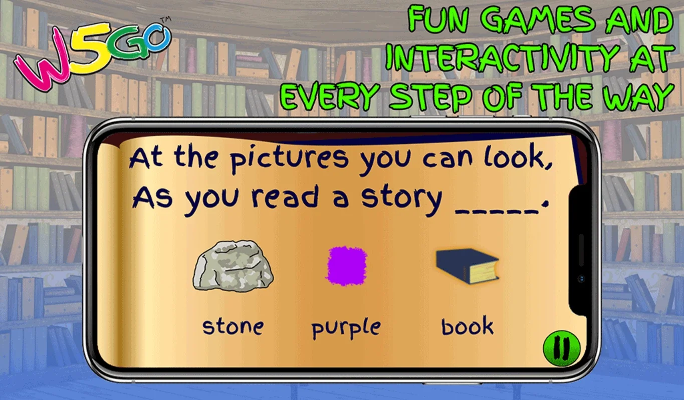 W5GO on Books and Reading for Android - Engaging Educational App