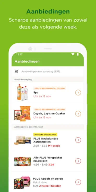 PLUS for Android - Streamlined Grocery Shopping