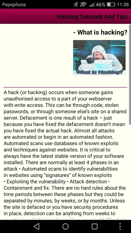Hacking Tutorials and Tips for Android - No Downloading Required