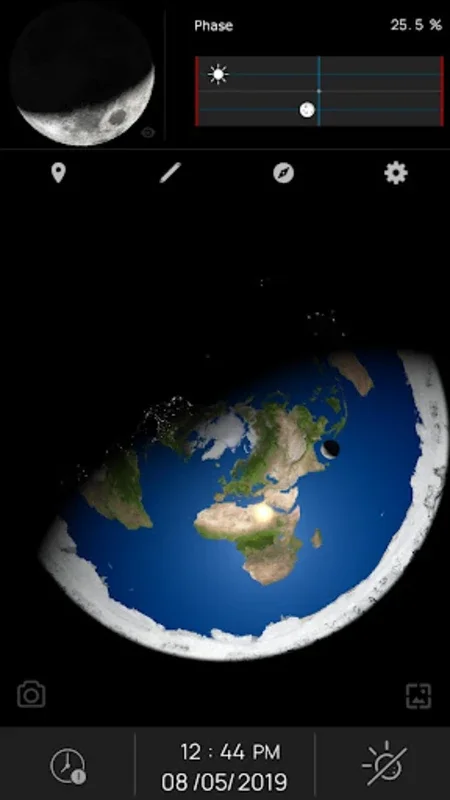 Flat Earth for Android - Celestial Navigation App