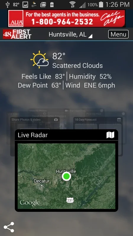 WAFFWeather for Android - Advanced Weather Tracking