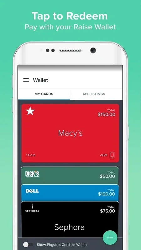 Raise for Android - Smart Savings on Gift Cards