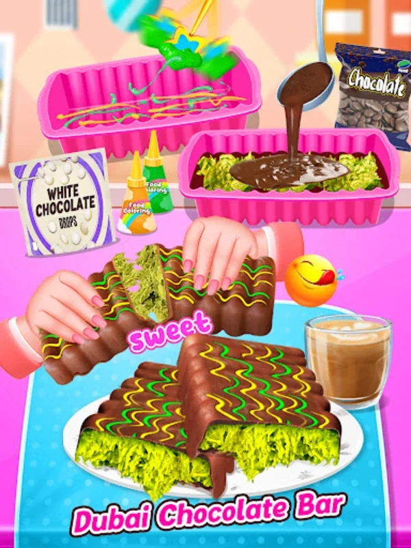 Desserts for Android: Creative Chocolate - Making Gameplay