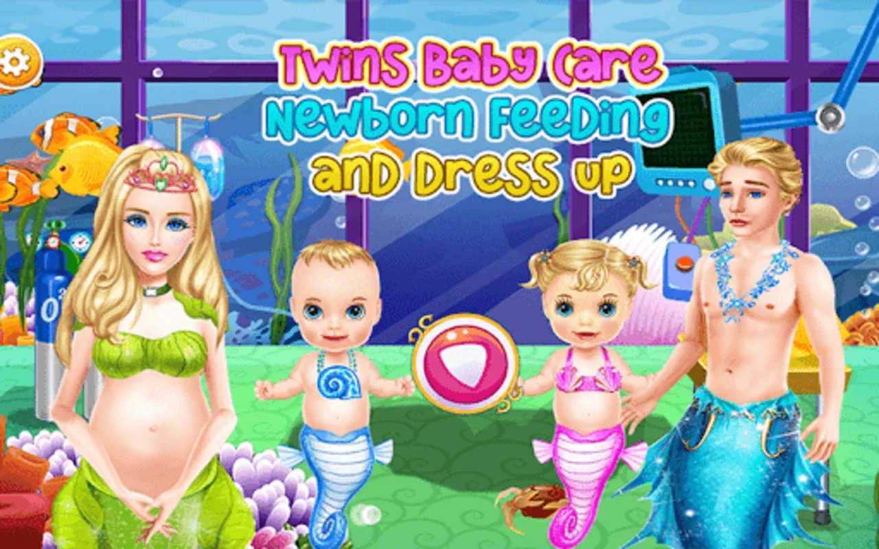 Twins Baby Newborn Dress up for Android - Nurture Underwater Twins