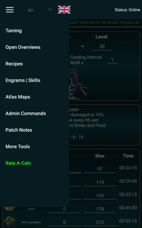 A-Calc Taming & Companion Tools: Atlas Pirate MMO for Android