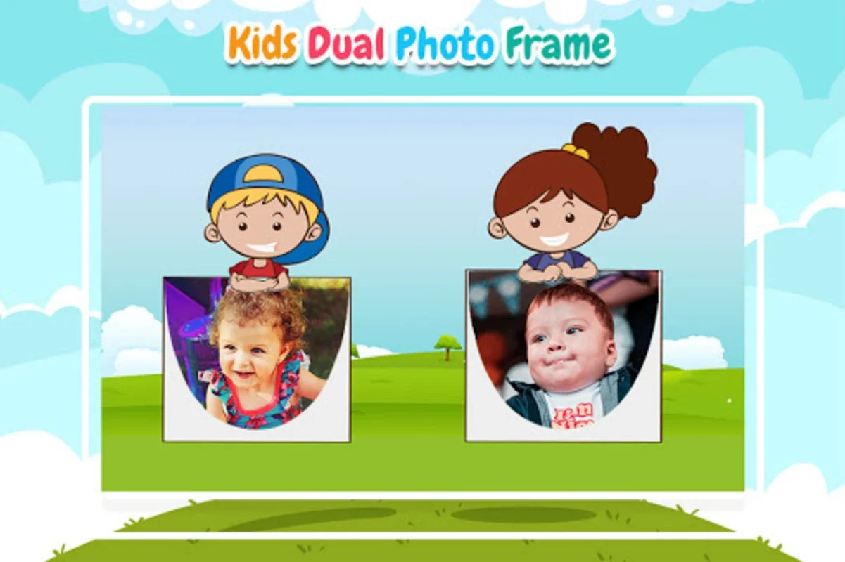 Kids Dual Photo Frames for Android - Enhance Photos Creatively