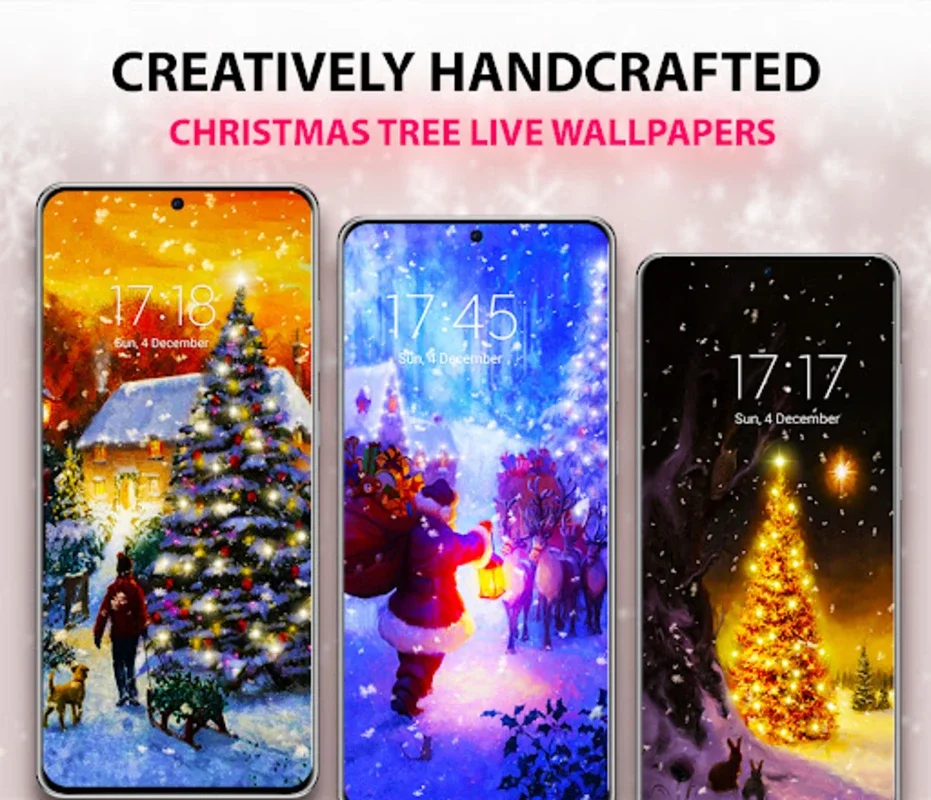 Christmas Tree Live Wallpaper for Android - Festive Scenes & Music