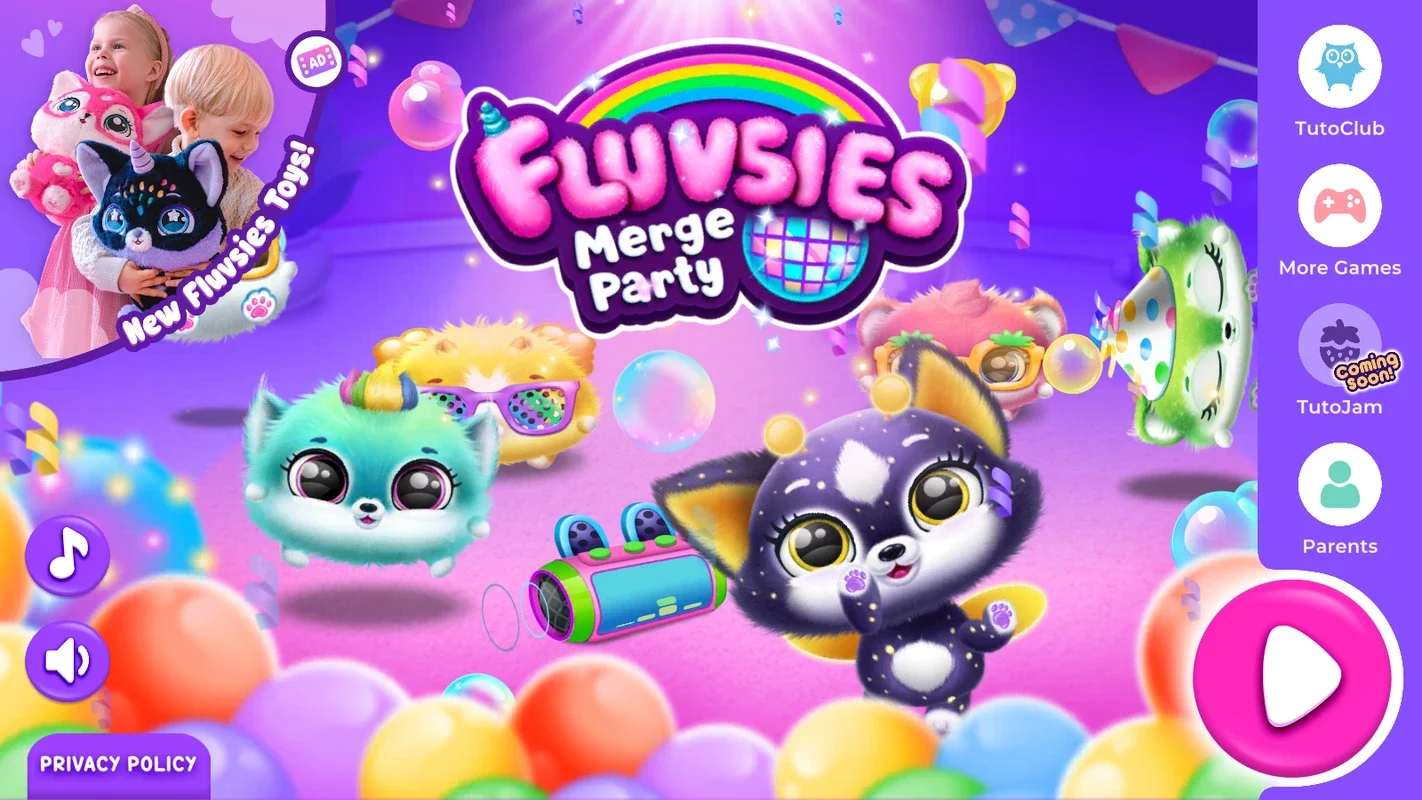 Fluvsies Merge Party for Android - Fun for Kids