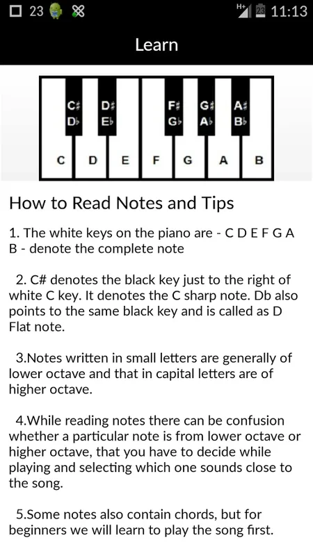 Piano Notes for Android - Enhance Your Piano Skills