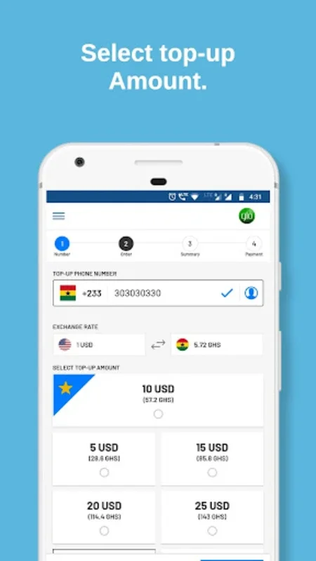 Glo-Ghana TopUp for Android: Seamless Global Phone Top-Up