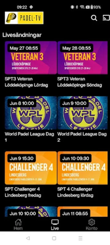 Padel-TV for Android - Watch Live Padel Events