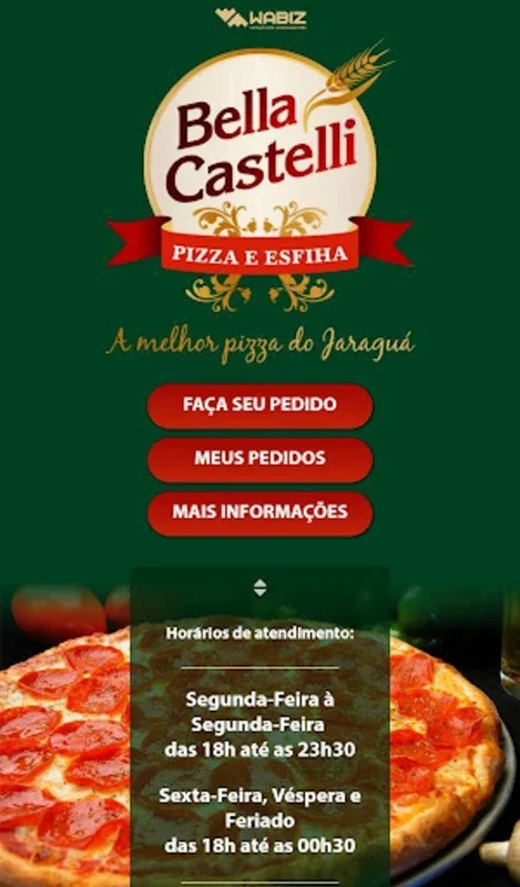 Pizzaria Bella Castelli for Android - Delicious Pizzas at Your Fingertips