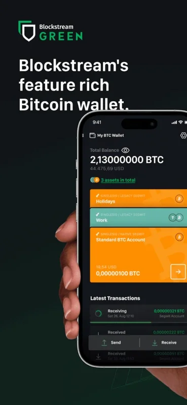 Green: Bitcoin Wallet for Android - Secure and Feature-Rich