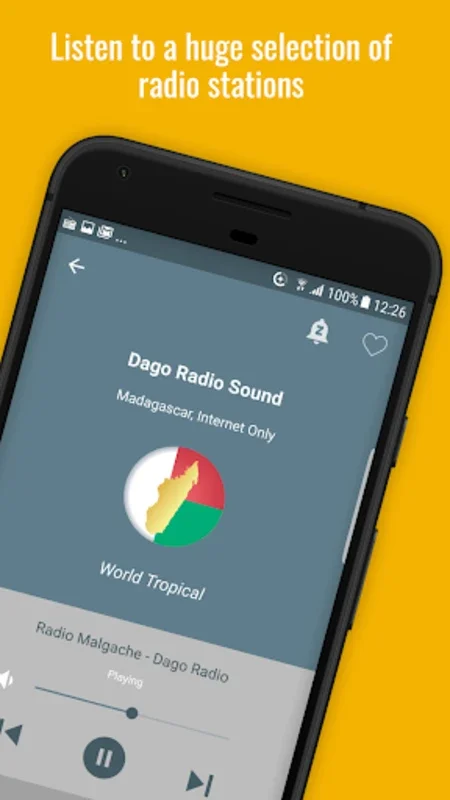 Radio Madagascar for Android - Rich Auditory Experience