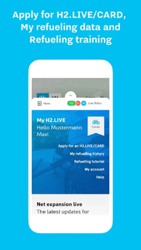 H2.LIVE – For Clean Drivers for Android: Real-Time Hydrogen Station Locator