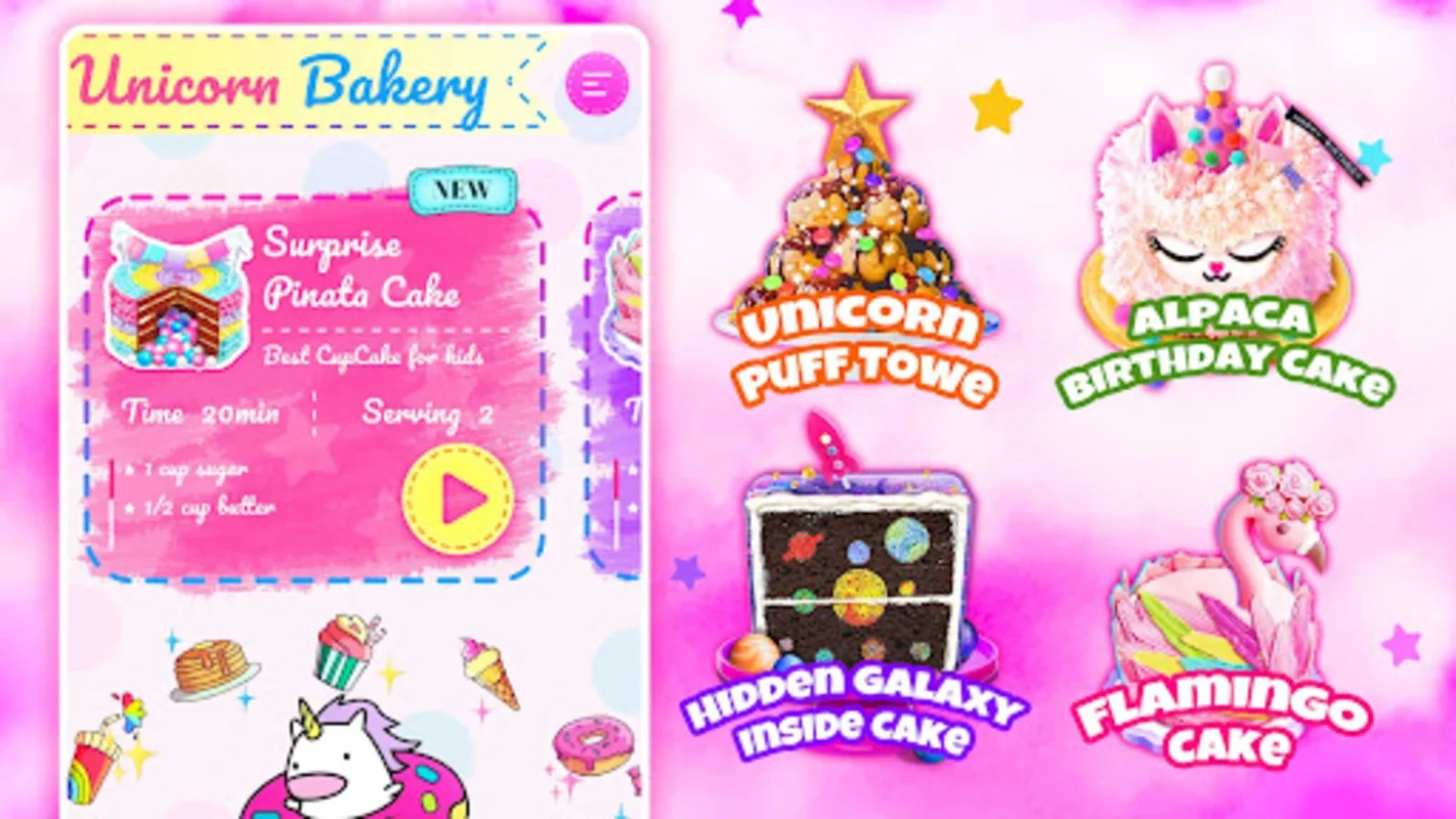 Unicorn Chef: Baking! Cooking Games for Girls on Android - A Creative Culinary Experience