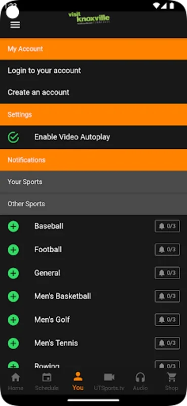 Tennessee Athletics for Android - Enhance Your Game Day